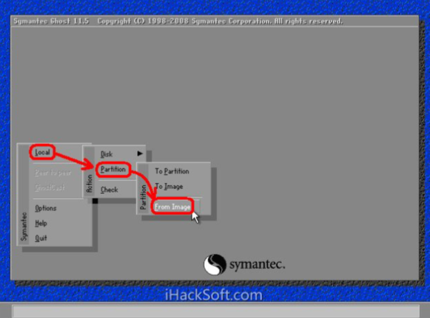 symantec ghost重装步骤